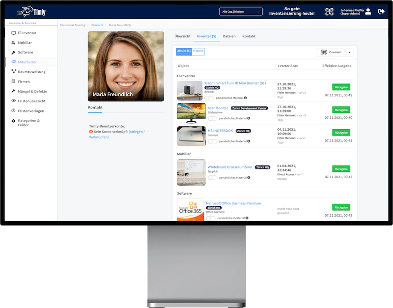 Inventar-Software-fuer-eine-optimale-Uebersicht Desktop mit IT Inventarisierung Uebersicht