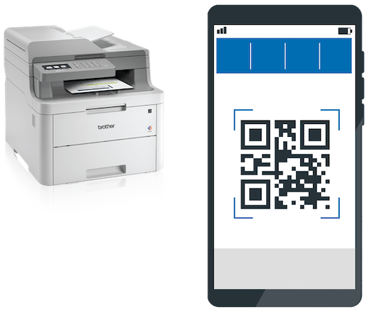 Inventory software IT with a barcode on a smartphone 