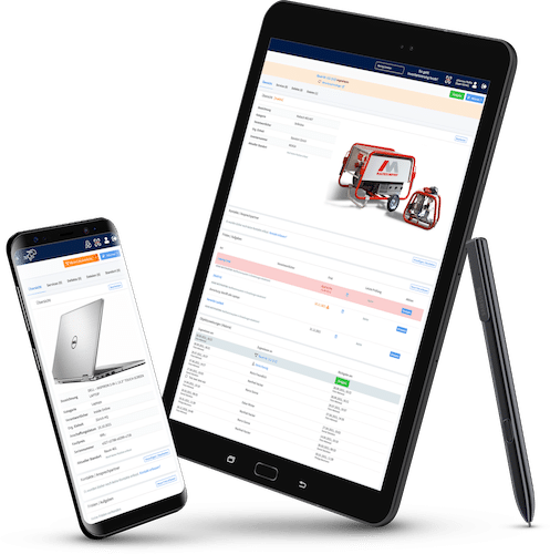 Device management software on a smartphone and tablet