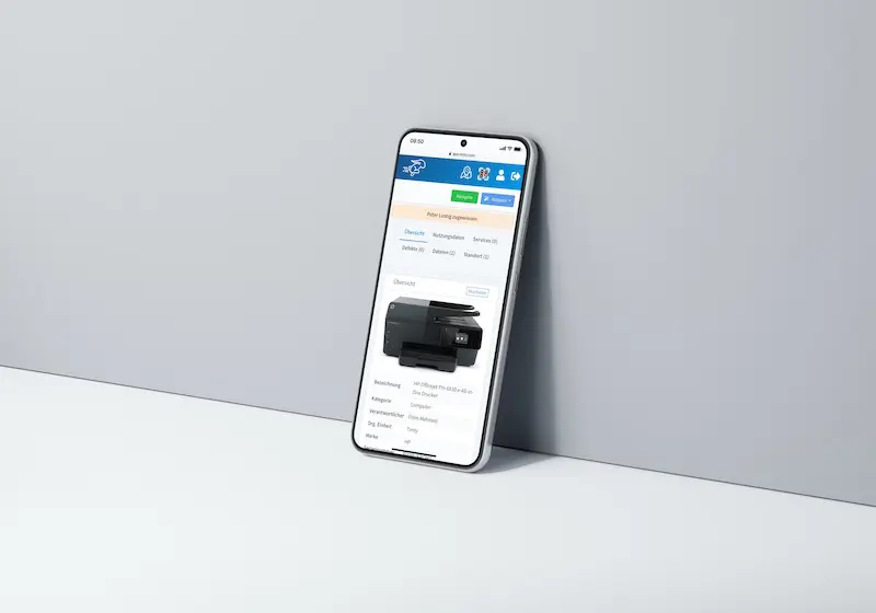 Inventory app free of charge on a mobile device
