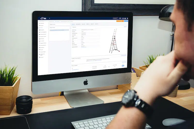 Ladders inspection on a computer