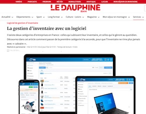 Article du journal Le Dauphine sur notre logiciel de gestion d'actif 