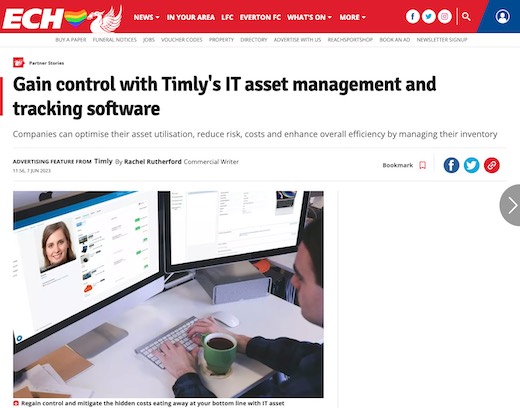 Preview of article about Timly Inventory Software