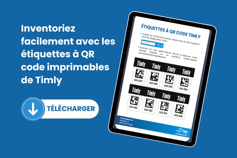 Téléchargez gratuitement vos étiquettes à QR code Timly