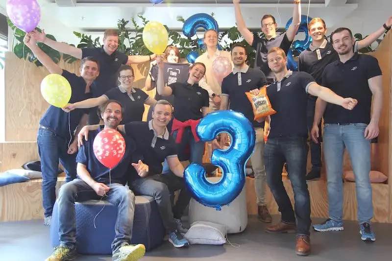 L'équipe de Timly fête les 3 ans du logiciel