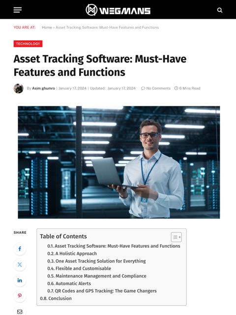 Article by Wegmans on Timly Asset Tracking Software
