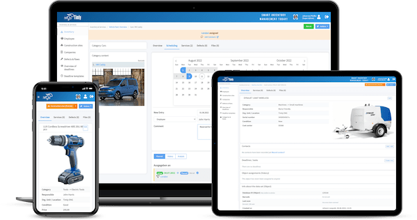 Asset-Management-Software für Kommunalverwaltungen 257 Inventarverwaltung Software Timly Dashboard
