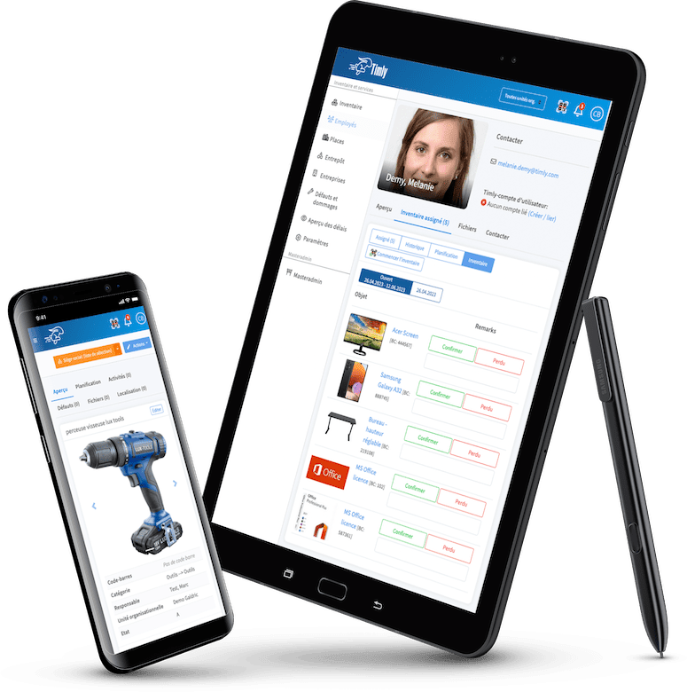 Timly, votre logiciel de gestion des actifs d'inventaire sur smartphone et tablette