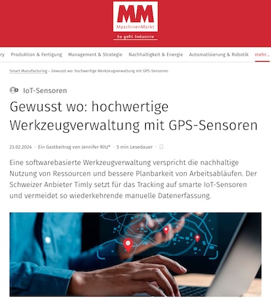 Artikel Vorschau ueber die Timly GPS-Tracker Software