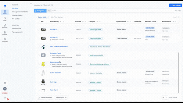 Timly stock management GIF3