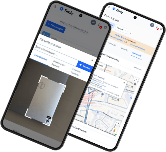 IT Inventarisierung via mobiler App dargestellt
