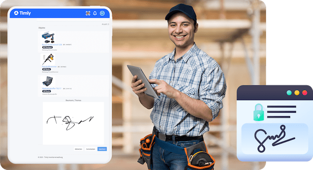Software digital para el seguimiento de herramientas con firma