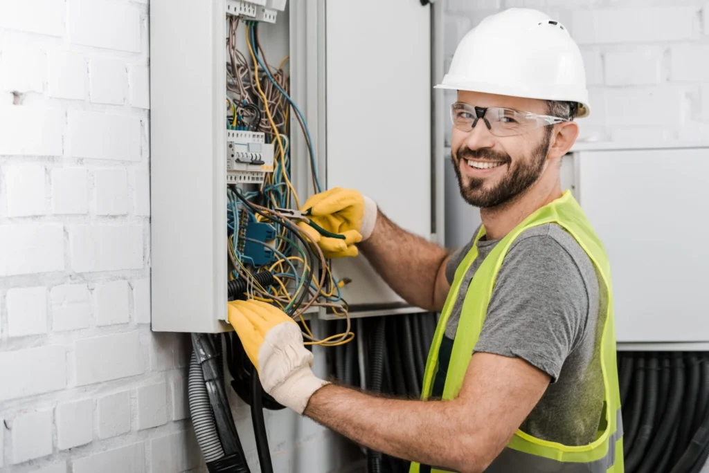 Employee uses Electrical Installation Condition Report as a baseline for his electrical work