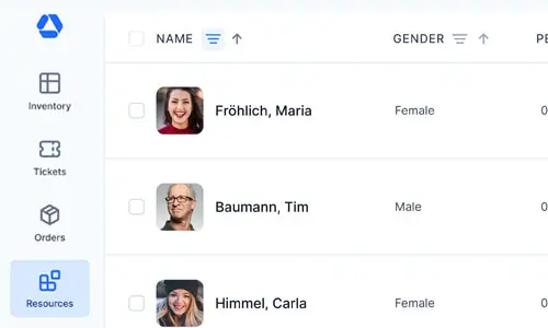 Smarte Schulungsverwaltung Funktion in Inventarverwaltung Software dargestellt