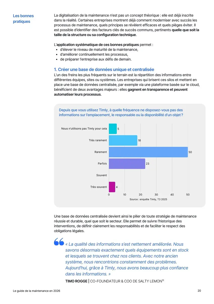 Livre blanc Timly - Le guide de la maintenance en 2026 - Extrait 4