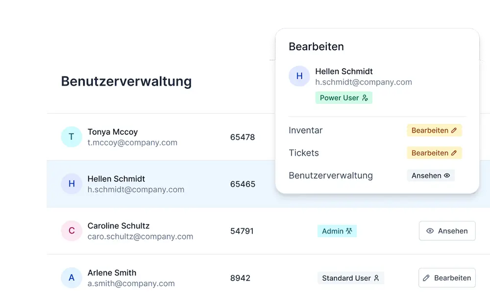 Bild zeigt benutzerdefinierte Rollen in Timly als Funktion