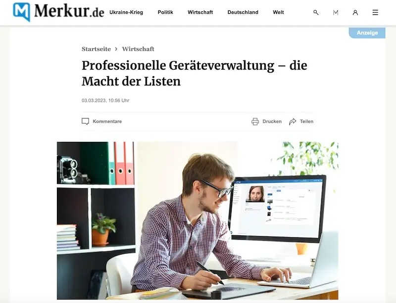 Geräteverwaltung Software Timly in den Medien