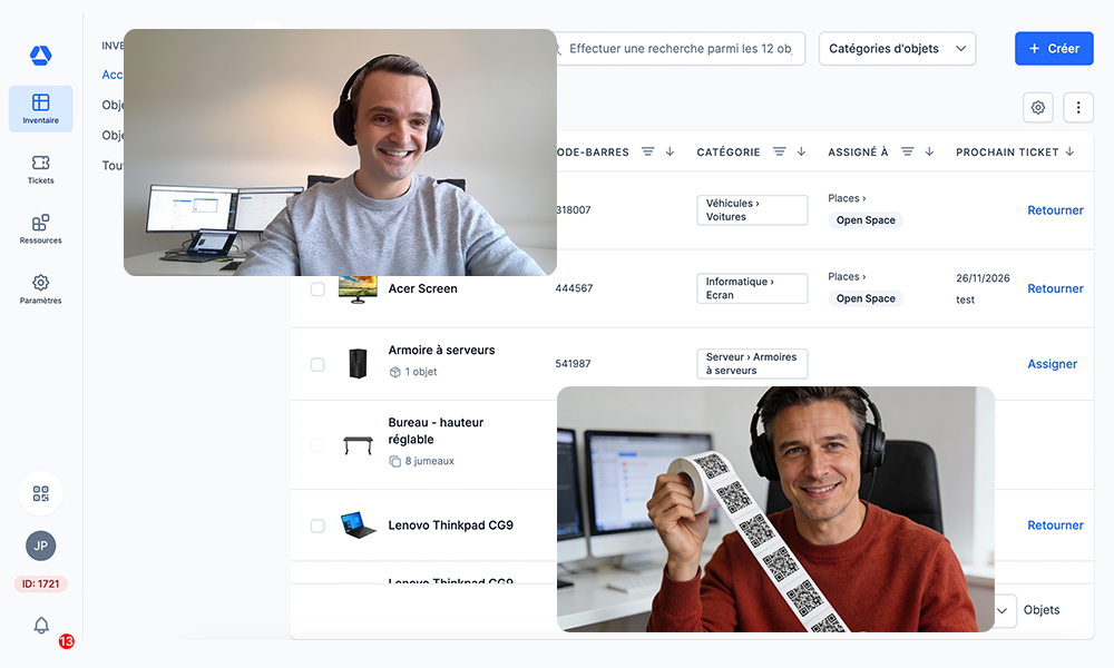 Capture d&rsquo;écran du logiciel de gestion de parc Timly testé lors d&rsquo;un essai gratuit