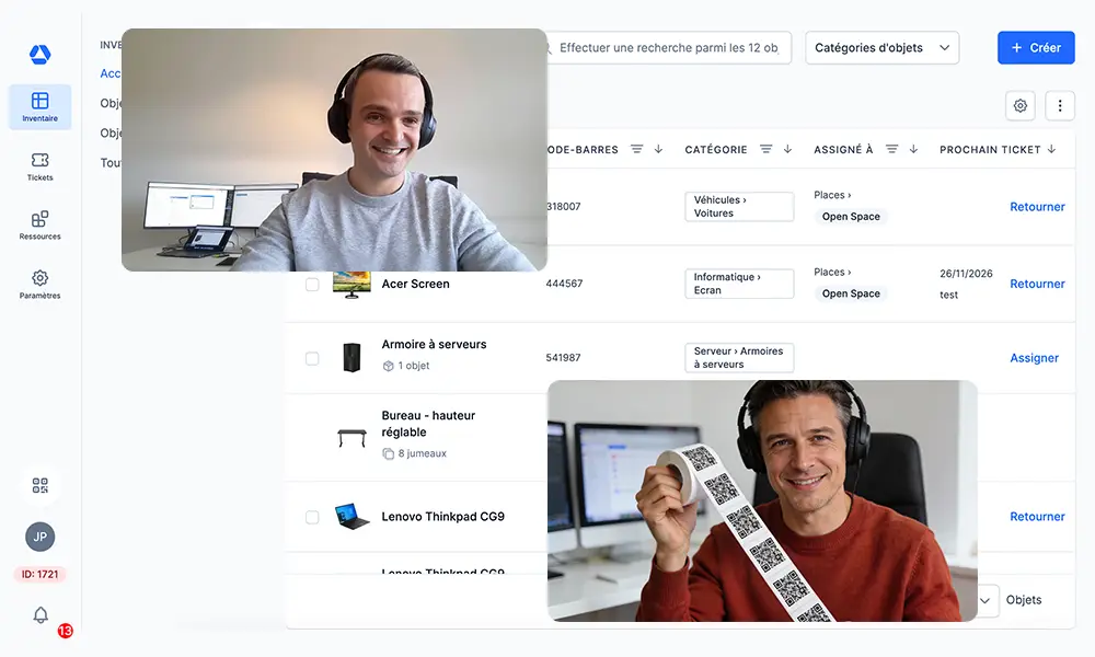 Capture d&rsquo;écran du logiciel de gestion de parc Timly testé lors d&rsquo;un essai gratuit