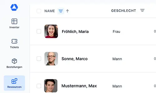 Smarte Schulungsverwaltung Funktion in Inventarverwaltung Software dargestellt