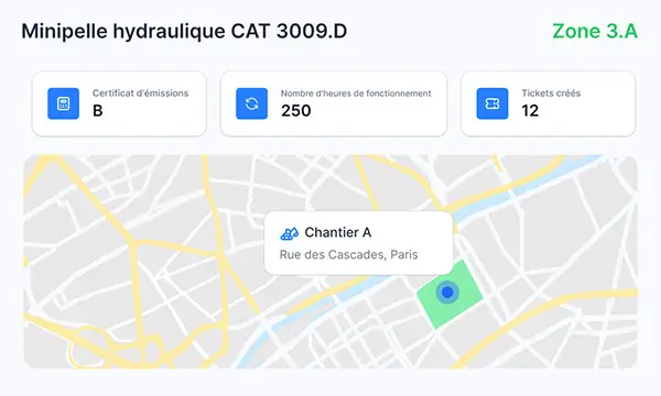 La carte interactive de suivi des performances intégrée au logiciel de gestion de la maintenance de Timly