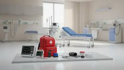 L'image représente du matériel médical, qui peut être géré dans le logiciel de gestion des actifs de Timly