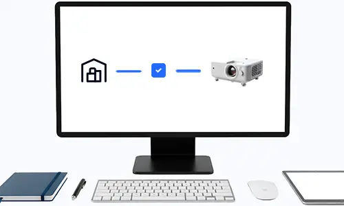 The ordering system in the inventory management software displayed on a desktop PC.