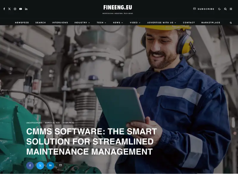 Timly Maintenance Management Software in FineEng.eu Screenshot