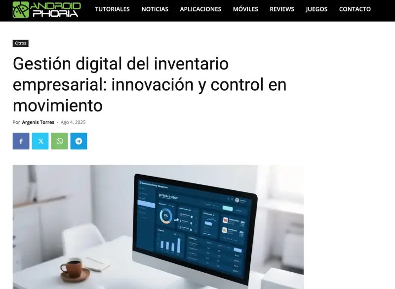Imagen de vista previa del artículo de Androidphoria sobre gestión digital del inventario empresarial