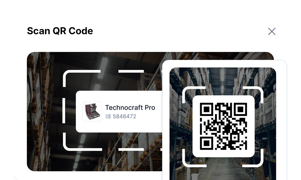 Barcode Scanning Function via QR Code with Timly