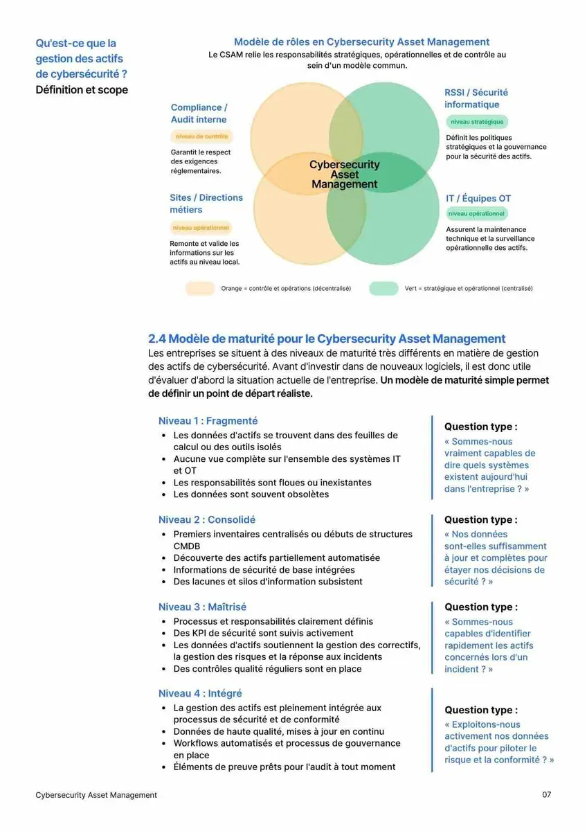 Livre blanc Timly sur le Cybersecurity Asset Management, extrait 1 page 07