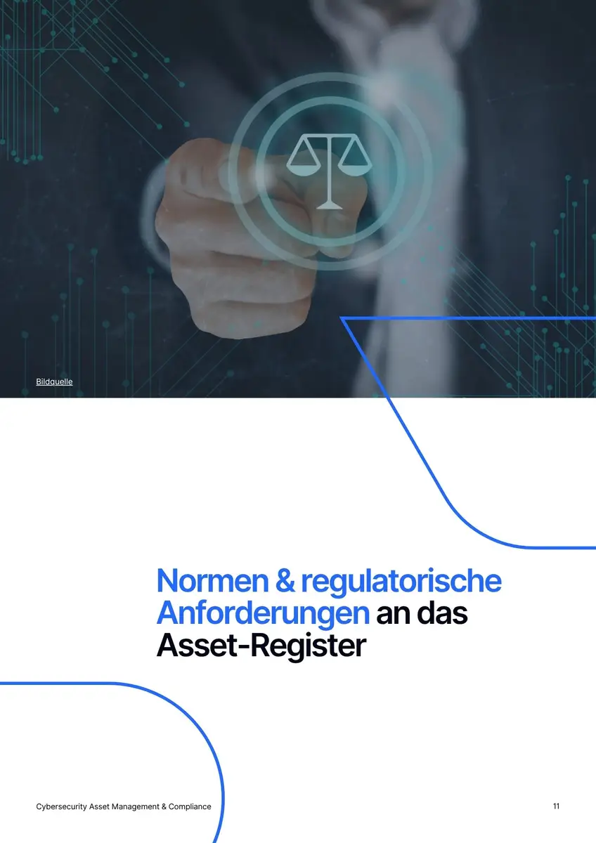 Normen & regulatorische Anforderungen an das Asset-Register